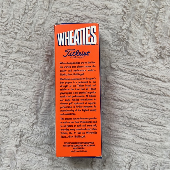 Vintage 1996 Tiger Woods Wheaties Titleist Golf Balls 3-Pack *New In Box* - Picture 6 of 16